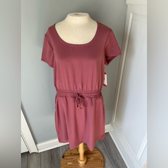 New with Tags ~ Degrees Women’s Dress Pockets & Tie Waist - Medium - Mauve Pink - Picture 1 of 8